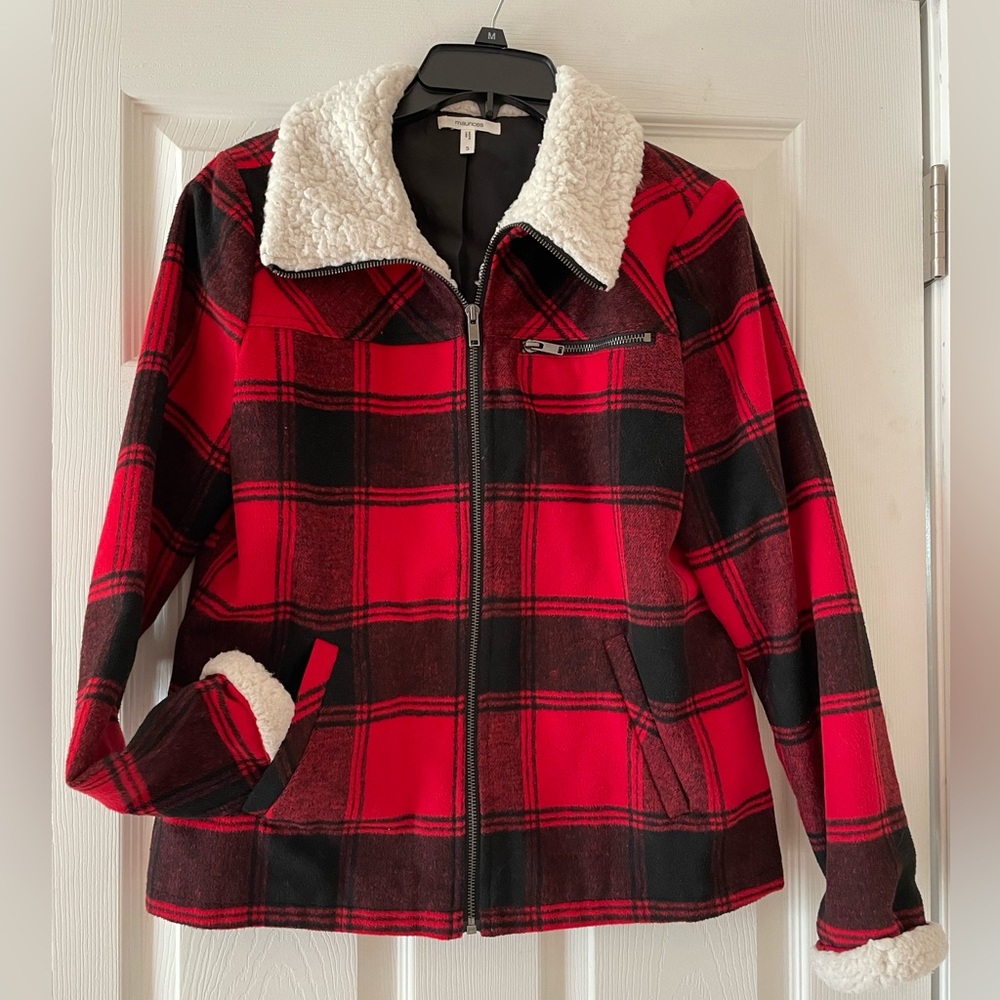 Maurice’s Buffalo Plaid Coat.